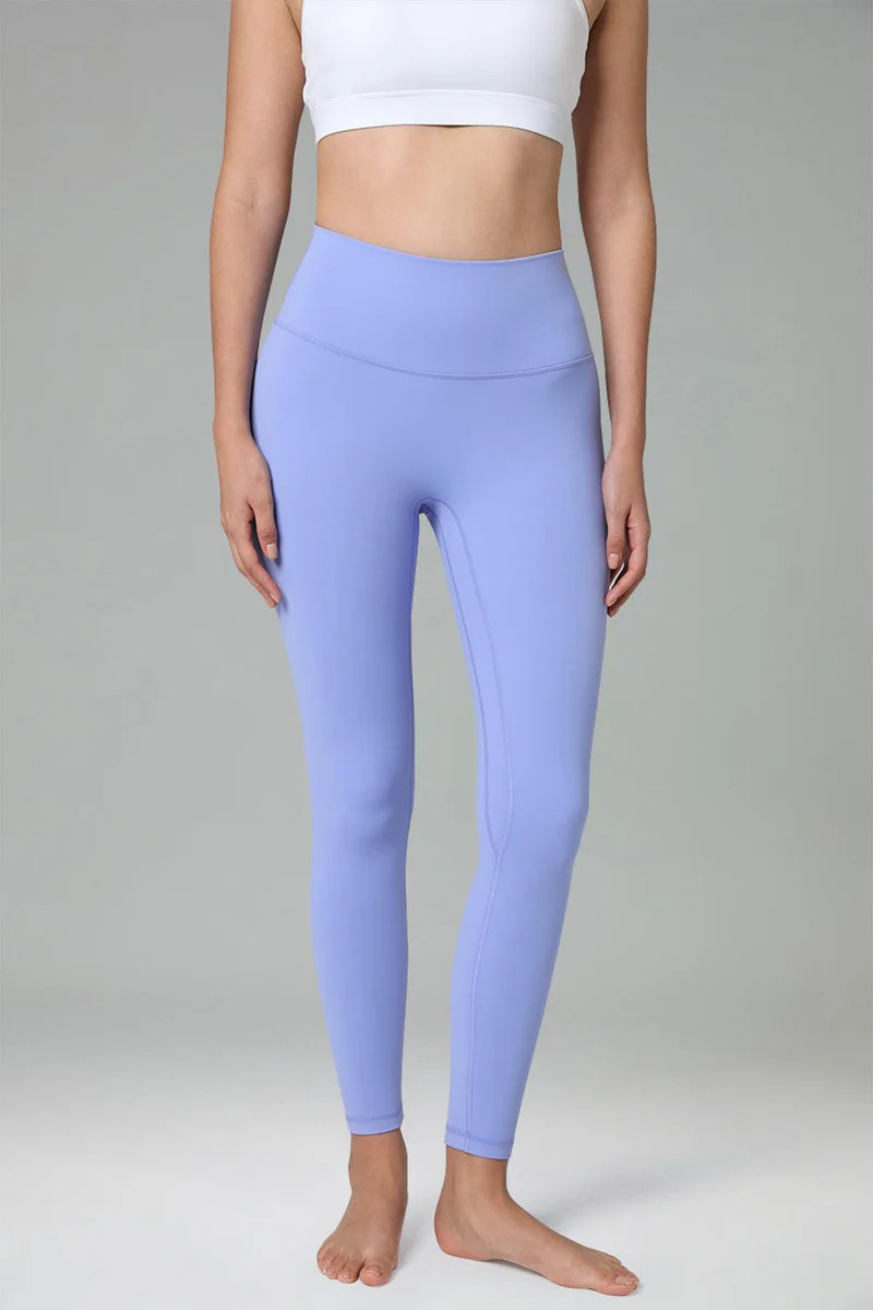Dreamlux High Waisted No Front Seam Workout 7/8 Leggings 25" | Colorfulkoala