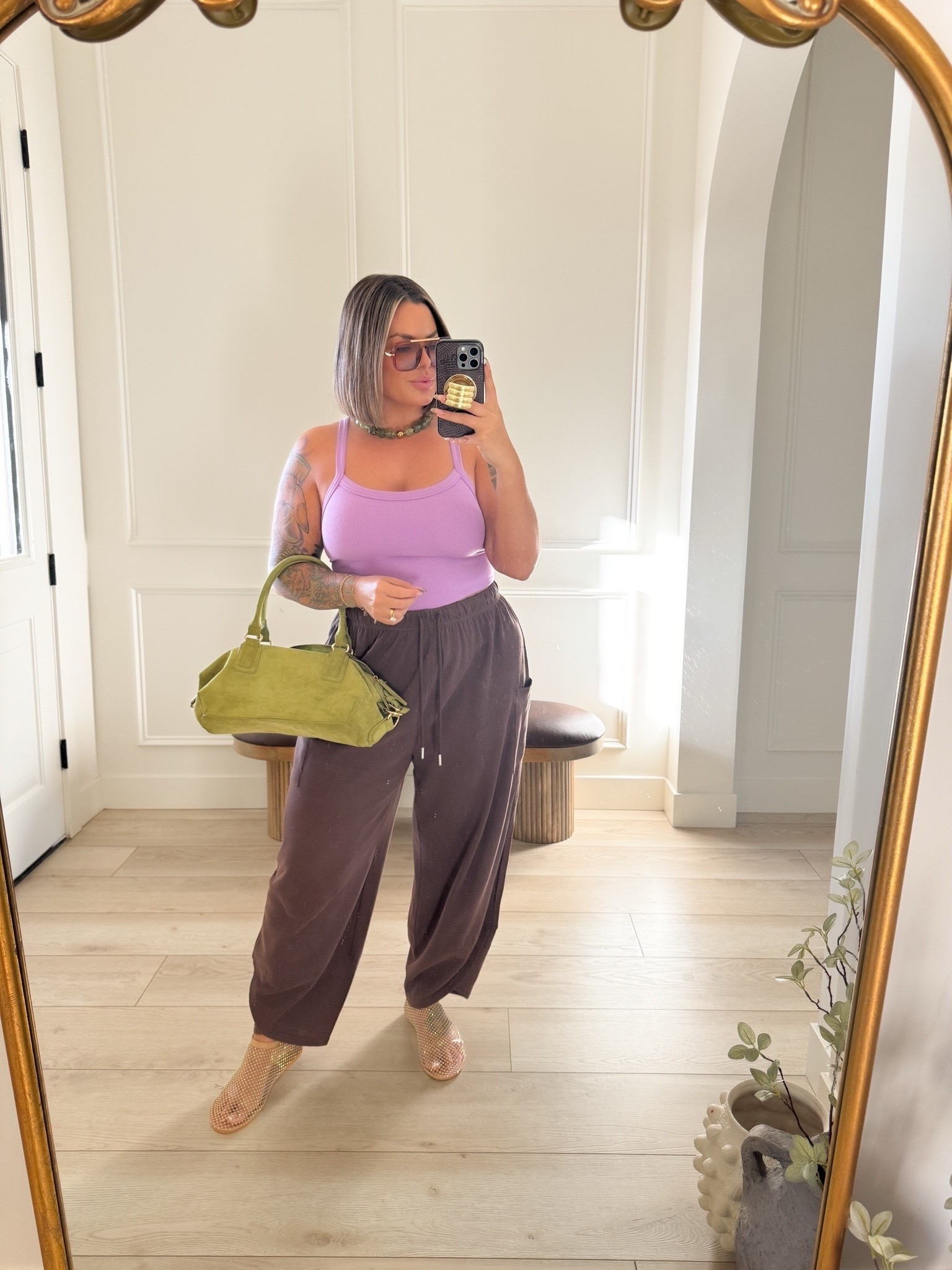 Tank m/l using cakes with it no bra needed. 
Pants xl 
Shoes size up great Steve Madden look for less 
#amazon

Comment SHOP below to receive a DM with the link to this post on my LTK ⬇ https://liketk.it/6dmUB

https://liketk.it/6dmUB

#LTKootd #LTKMidsize