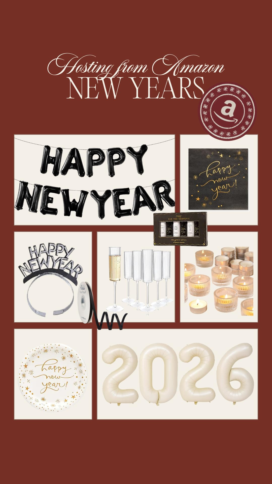 40 Inch Beige New Year 2026 Balloon Numbers, Cream White Sand New Years Eve Party Supplies 2026, ... | Amazon (US)