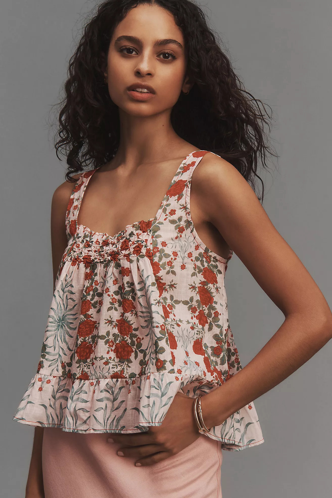Maeve Mixed Print Swing Tank | Anthropologie (US)