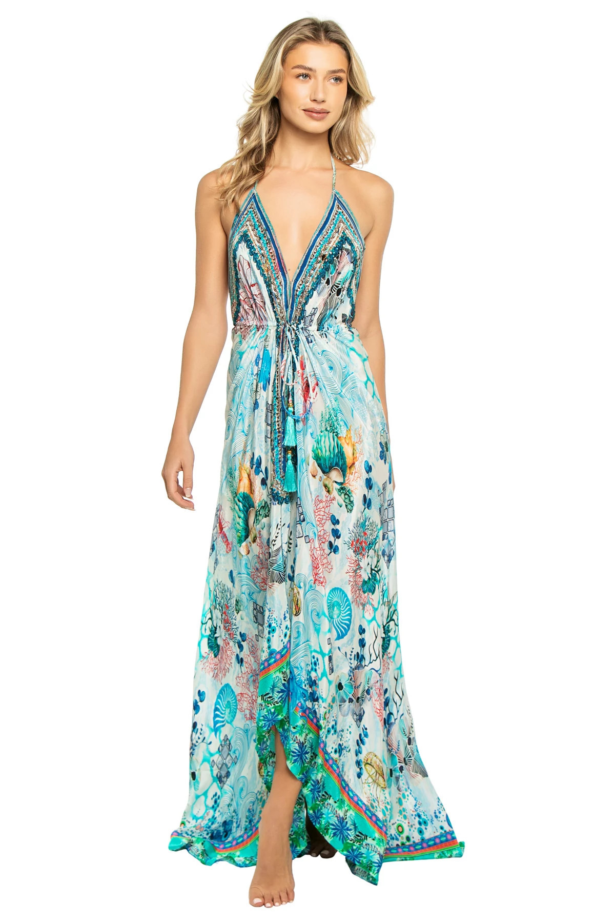 Hi-Low Halter Maxi Dress | Everything But Water