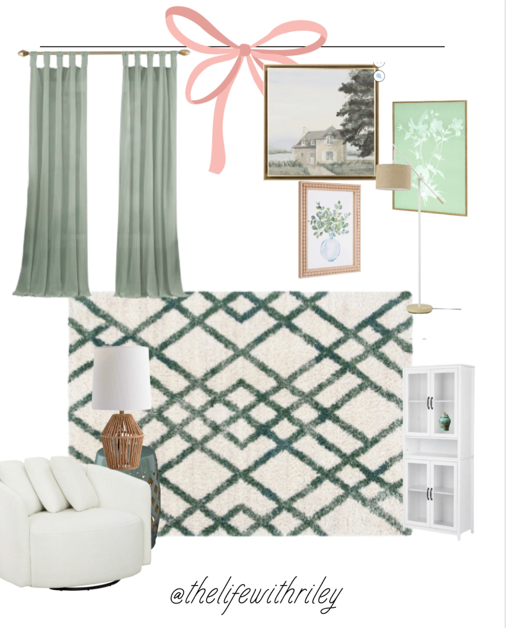 Cozy Reading Nook Vibes 

Library, reading nook, wall art, home decor, affordable home decor, classic home decor, cozy wall art, green rug, green area rug, bookshelf, bookcase, bookshelf with doors, floor lamp, garden stool, garden stool side table, rattan lamp, swivel chair, white swivel chair, green curtains 

#LTKhome #LTKstyletip