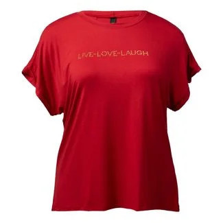 Blusa Feminina Averzzy Plus Size com Pedrarias e Mangas Dobradas Vermelha | Dafiti (BR)