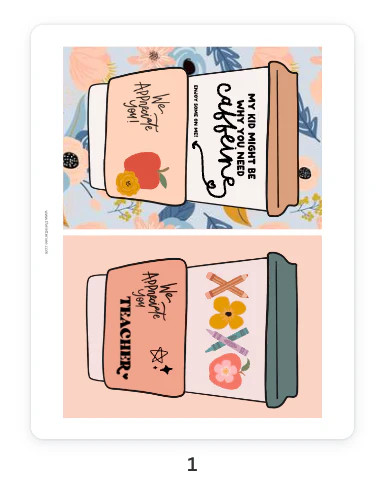 Teacher Appreciation Gift Card holders | 2024 Collection | The Letter Vee