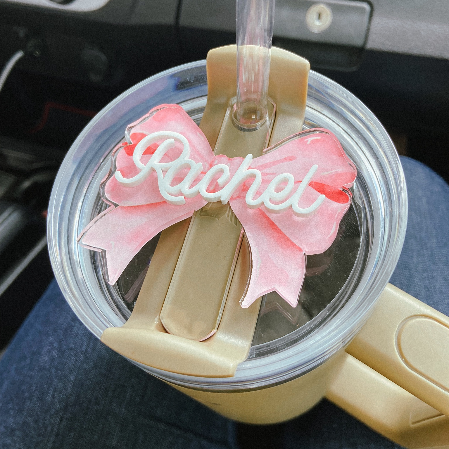 My Stanley bow name plate is sold out, so here are some more options! 🎀🩷