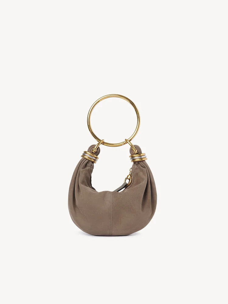 Mini Bracelet Hobo bag in suede leather | Chloe US