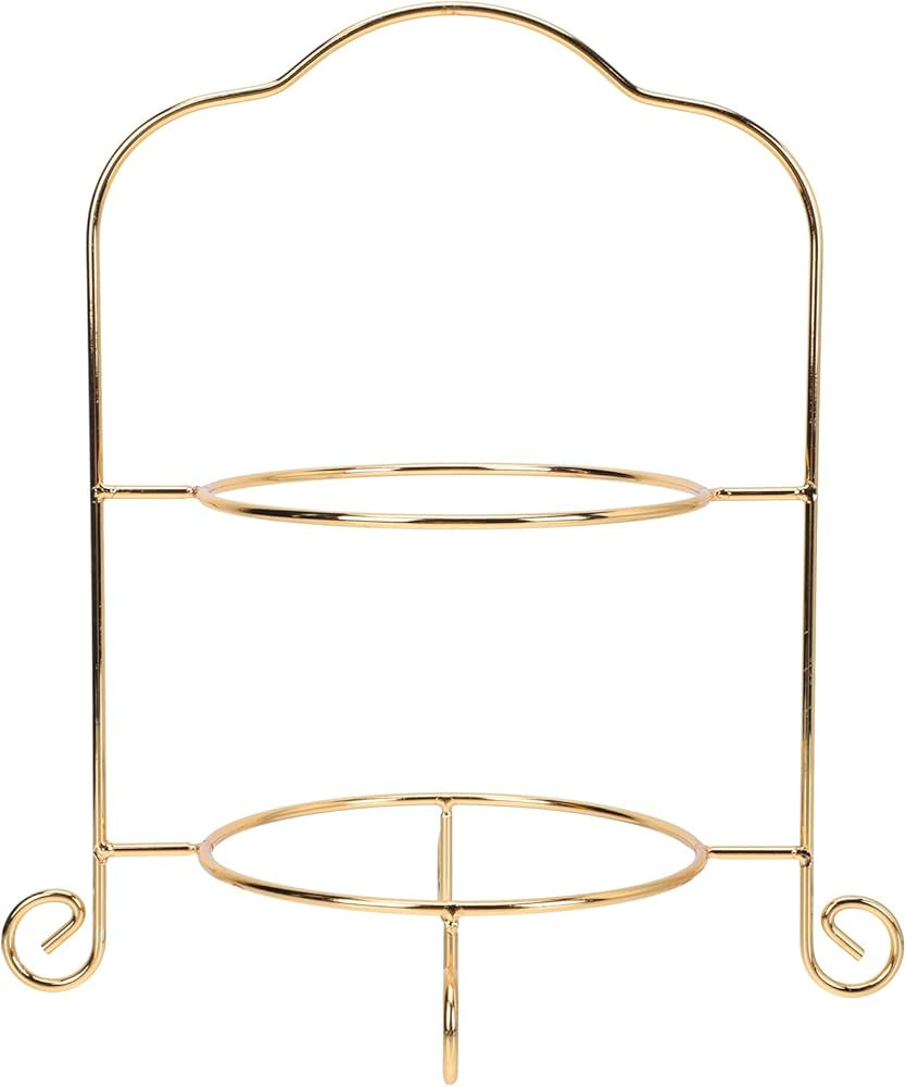 Garneck 1pc Double Layer Cake Stand Trendy Decor Tier Metal Cake Stand European Style Snack Stand... | Amazon (US)