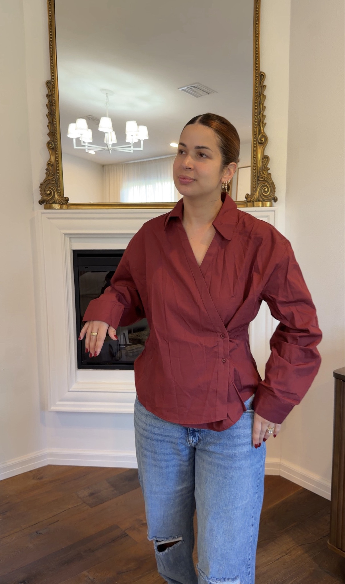 Size L top size 12 pants 