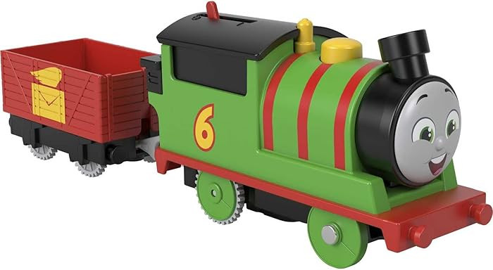 Thomas & Friends Motorized Toy Train Percy Battery-Powered Engine with Tender for Pretend Play Pr... | Amazon (US)