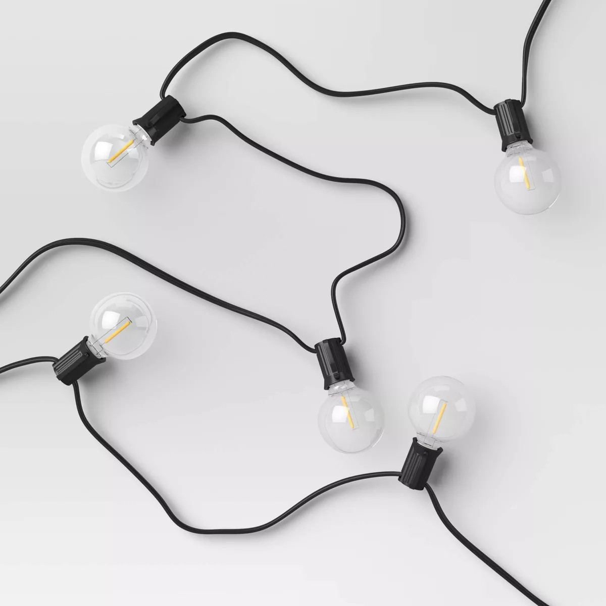 20ct LED Indoor Outdoor Globe String Lights Clear Bulbs - Room Essentials™ | Target