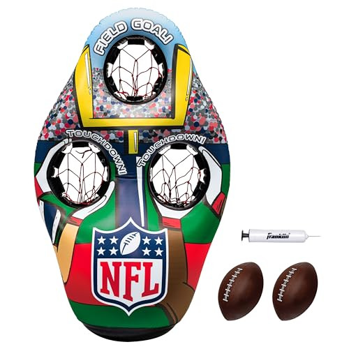 Franklin Sports NFL Inflatable Target Toss Game - Kids Mini Football Throwing Game Set - Portable Indoor + Outdoor Toy Football Target + Mini Footballs - 51" | Amazon (US)