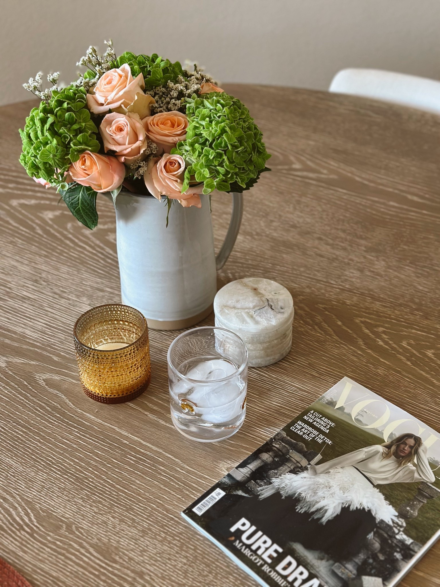 Sunday moments 🤍 I picked up some flowers at Trader Joe’s this morning & wanted to do a subtle nod to TLOAS colors 🧡💚 

#LTKHome