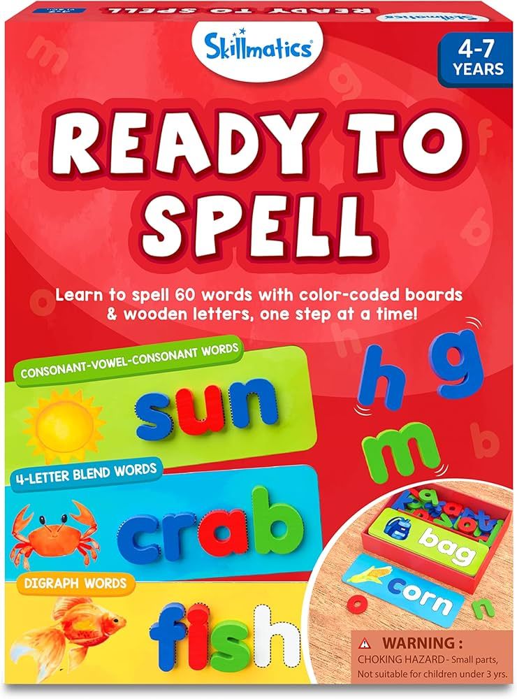 Skillmatics Preschool Learning Activity - Ready to Spell, Stage-Based Learning to Improve Vocabul... | Amazon (US)