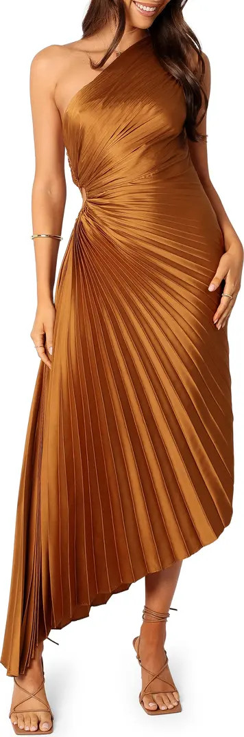 Petal & Pup Kleo One-Shoulder Pleated Maxi Dress | Nordstrom | Nordstrom