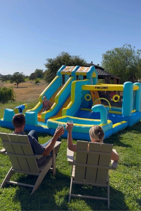 The best blow up waterslide our kids love it 