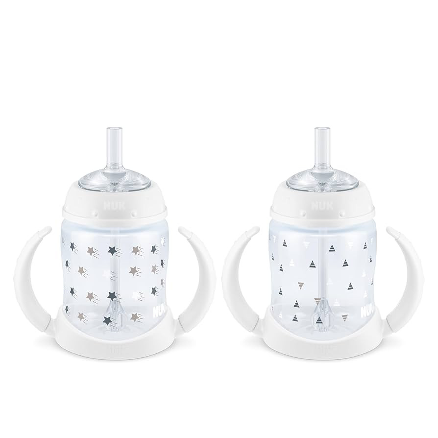 NUK Learner Straw Cup, 5oz, 2-Pack - Toddler Sippy Cup with Soft Straw for Easy Drinking, Suitabl... | Amazon (US)