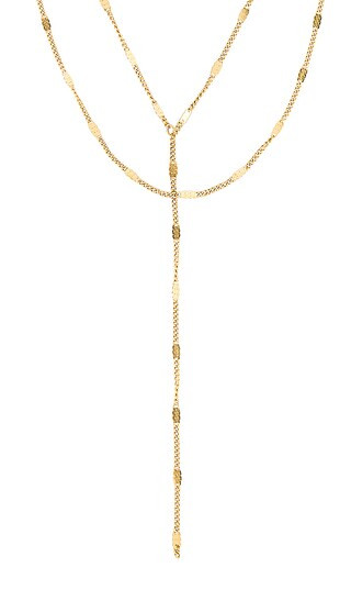 Camilla Lariat Necklace in Gold | Revolve Clothing (Global)