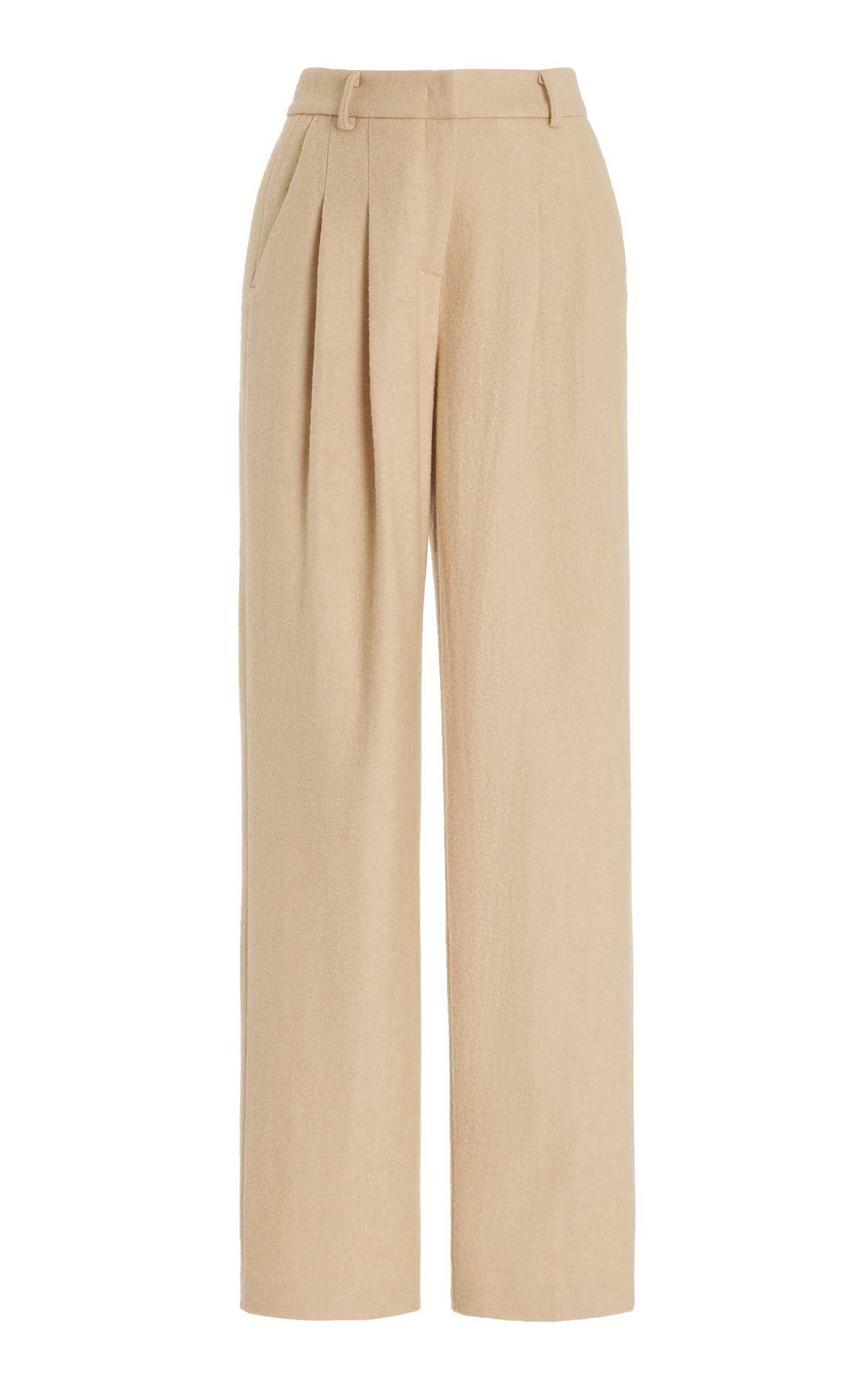 Layton Pleated Wool-Blend Wide-Leg Trousers | Moda Operandi (Global)