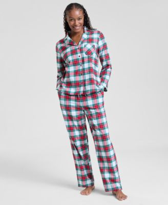 Holiday Lane Women's Merry Plaid Cotton Pajama Set, Macy's Exclusive - Merry Plaid | Macy's
