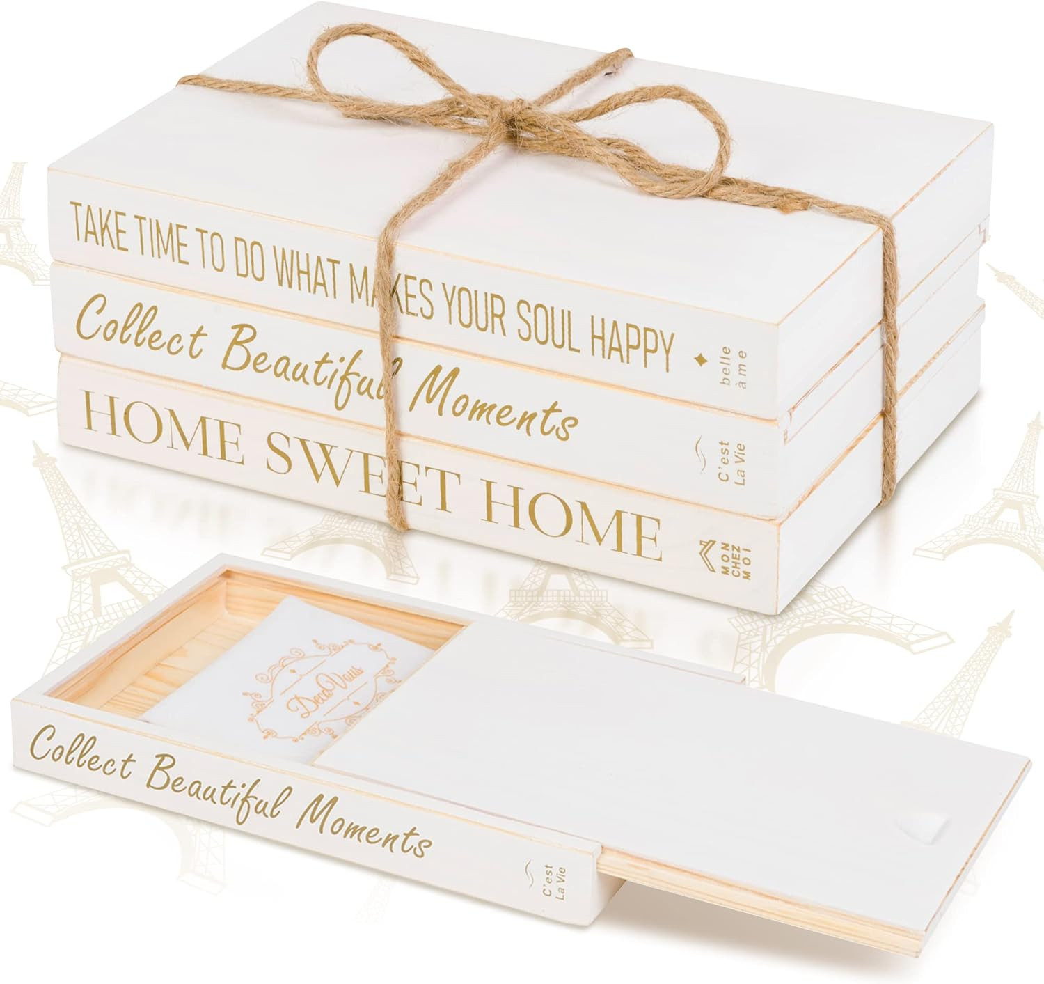 DecoVous Decorative Faux Books Decor for Home Decorations - for Living Room, Office, Fireplace Ma... | Amazon (US)