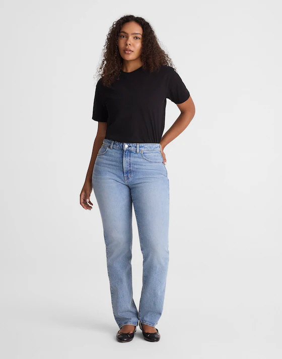 The Curvy Longline Straight Jean | Madewell