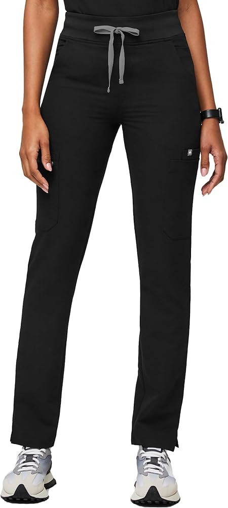 FIGS YOLA High Waisted Skinny Scrub Pants for Women — 10 Pockets, 4-Way Stretch, Yoga Waistband... | Amazon (US)