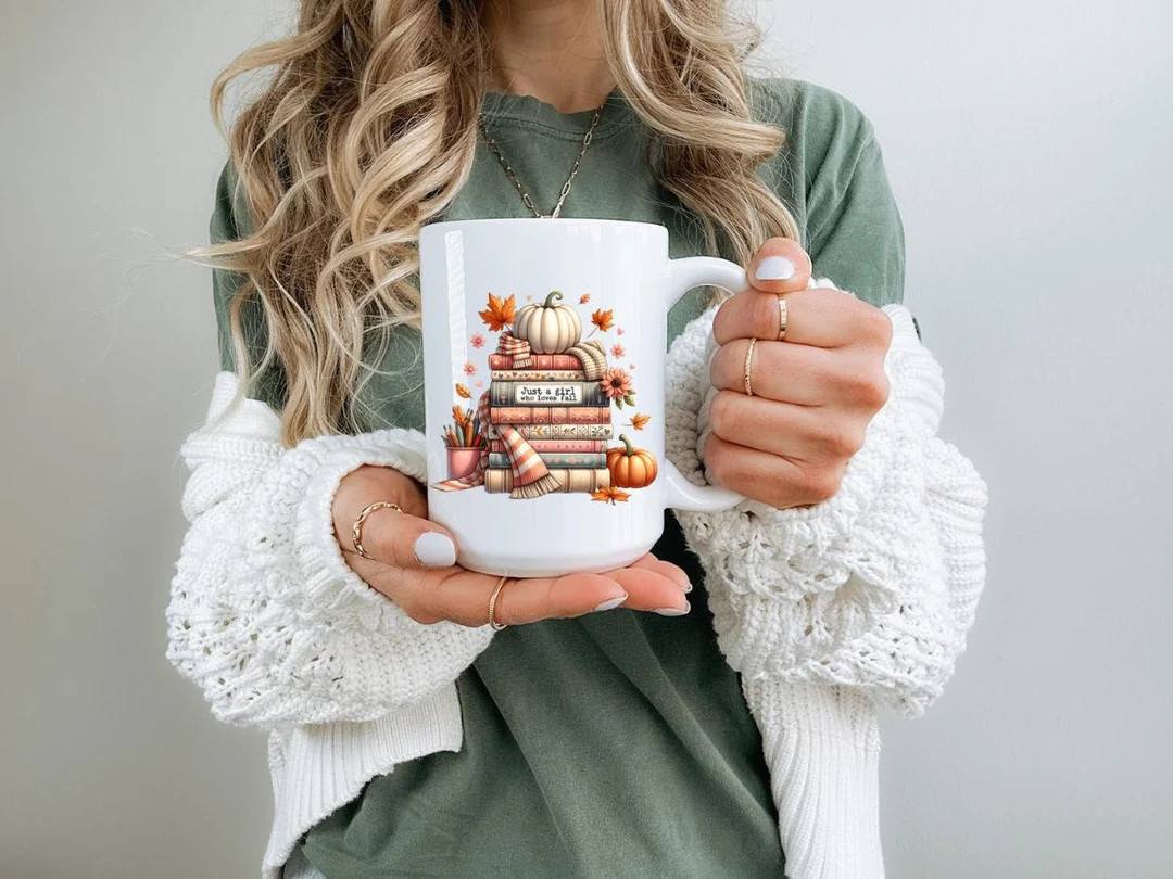 Fall Mug: Pumpkin Spice, Autumn Leaves, Coffee Lover Gift | Etsy (Global)
