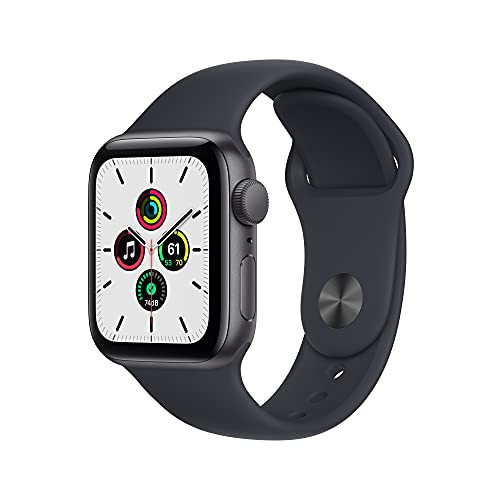 Apple Watch SE (Gen 1) [GPS 40mm] Smart Watch w/Space Grey Aluminium Case with Midnight Sport Band. Fitness & Activity Tracker, Heart Rate Monitor, Retina Display, Water Resistant | Amazon (US)