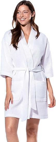 Turquaz Lightweight Short Robes For Women Waffle Kimono Bathrobe - Soft, Fast-Drying, Long-Lastin... | Amazon (US)