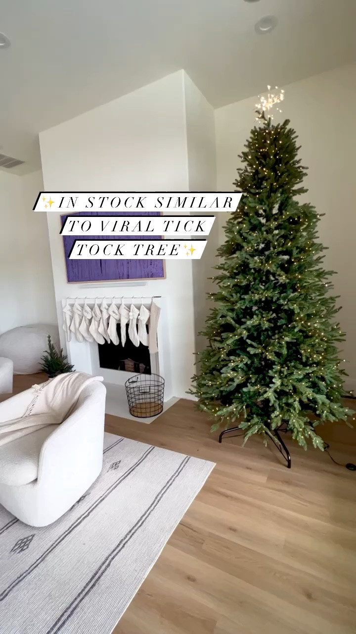 Similar in stock for the viral Home Depot tree! Main difference is lights don’t twinkle, but they still fade in and out Christmas tree 

#LTKHoliday #LTKhome