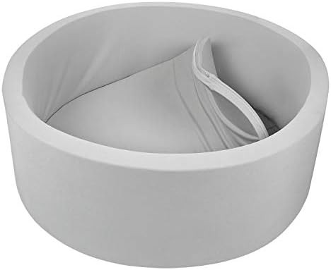 Trendbox Detachable Memory Foam Ball Pit for Baby Toddler Soft Round Ball Pool - Grey | Amazon (US)