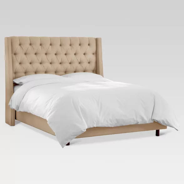 Gilford Tufted Velvet Wingback Bed - Threshold™ | Target