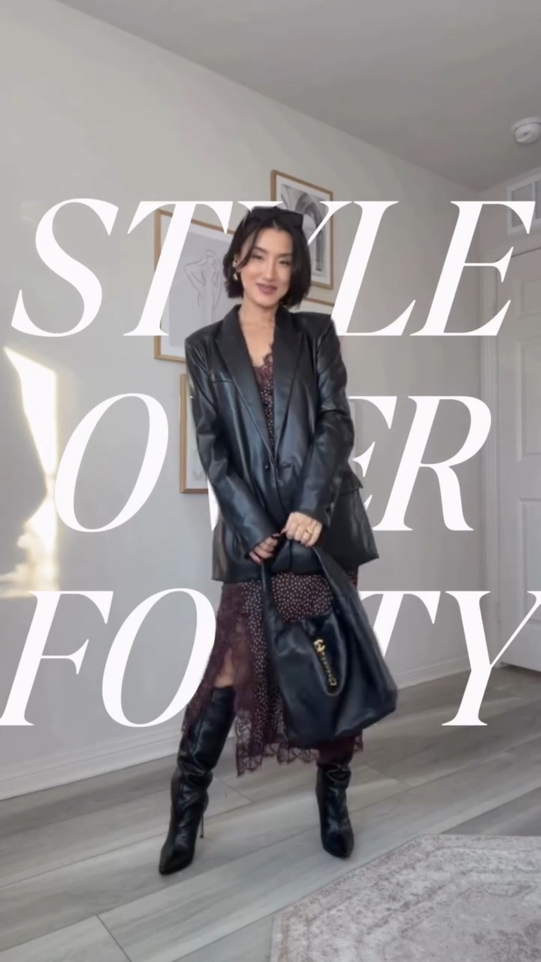 Style over 40 – OOTD ✨

Leaning into elevated basics today with a satin one-piece dress from Omnes—effortless, fluid, and so comfortable to wear. I layered it with a structured leather blazer to add a little edge, then finished the look with my Schutz Maryana boots for a confident, put-together feel.

This is one of those outfits that works for so many moments—day to night, casual dinner or a polished workday—without trying too hard. Comfortable, chic, and very me. 🤍

#StyleOver40 #OOTDOver40 #ElevatedBasics #ModernClassic #SatinDress #LeatherBlazer #ChicAndComfortable

#LTKootd #LTKOver40 #LTKgrwm