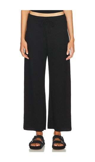 Kismet Waffle Pant in Black | Revolve Clothing (Global)