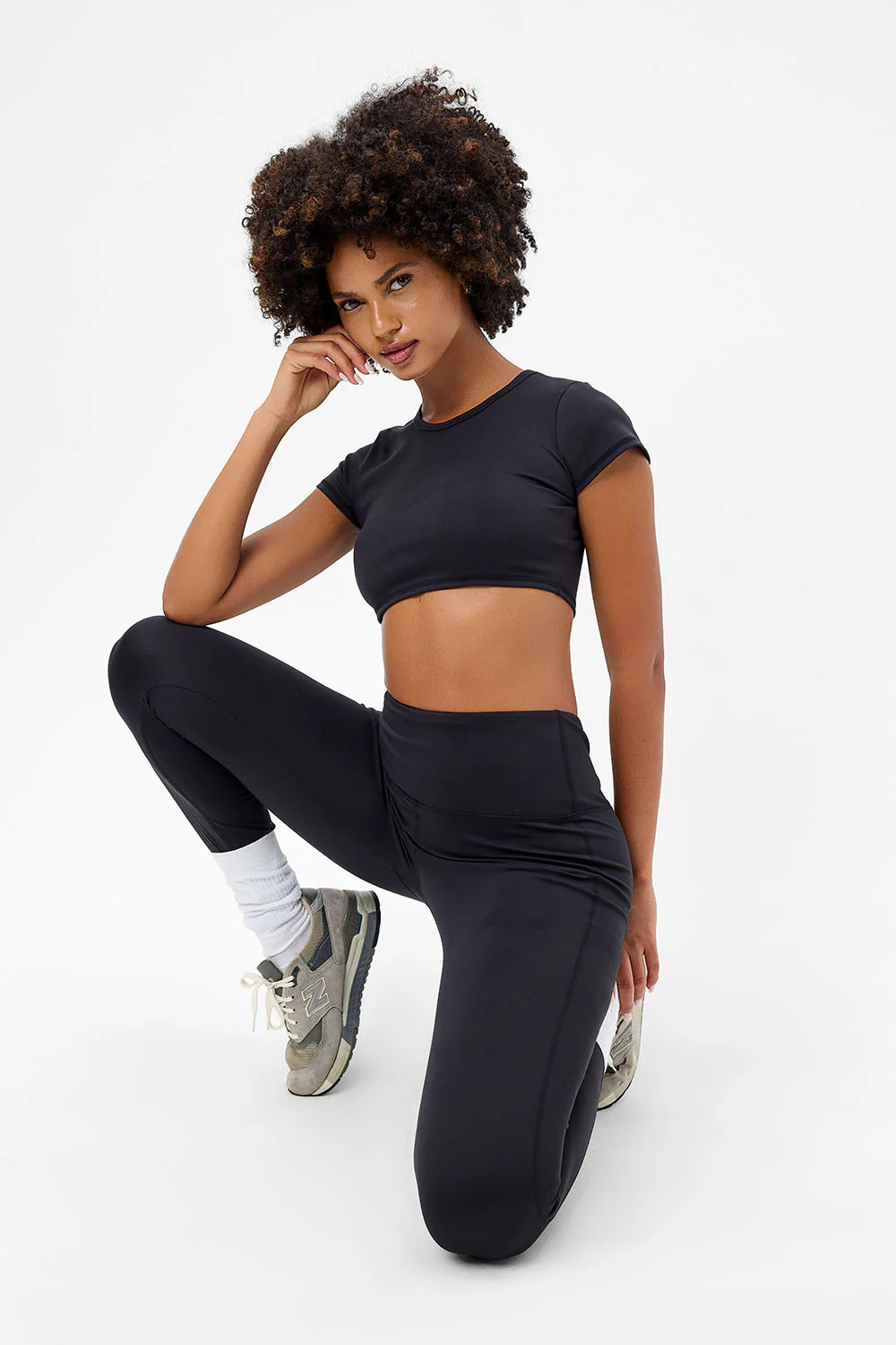 Zippy Crop Top - Black | Frankies Bikinis