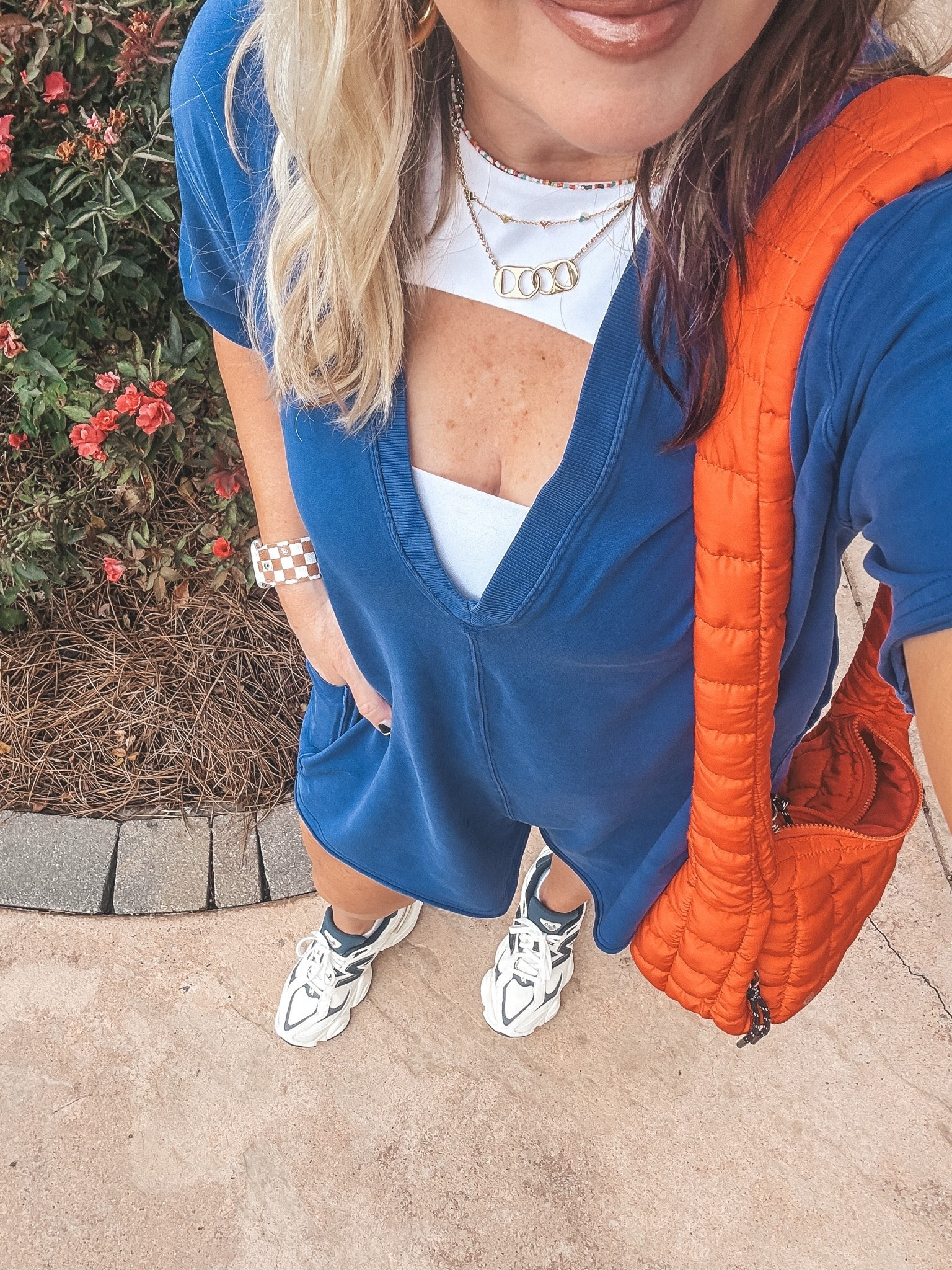 My fit today! I love this fun bra and I would size up. I’m in a small in romper and medium in bra but would like a large better. 
Sneaks true to size 
@freepeople #freepeople #freepeoplemovement

#LTKootd #LTKOver40 #LTKgrwm
