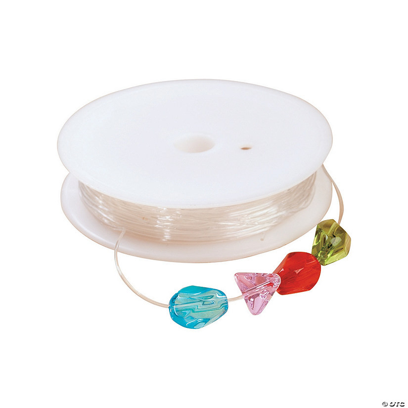 Clear Stretchy Cording - .7mm | Oriental Trading Company