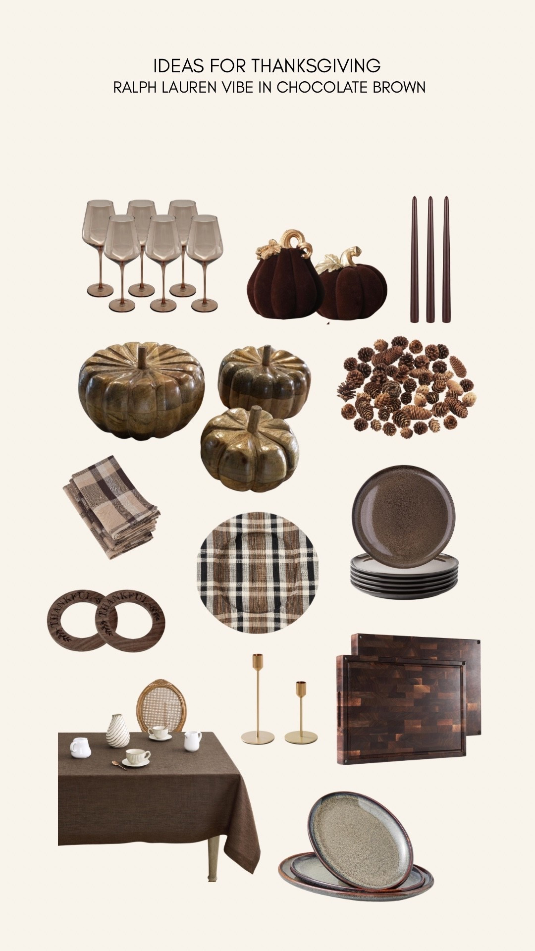 Brown Ralph Lauren Thanksgiving! 🤎🍂🦃

#LTKSeasonal #LTKHome #LTKParties