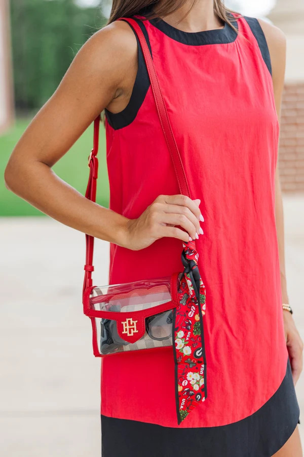 Perfect Pairing Red Clear Purse | The Mint Julep Boutique