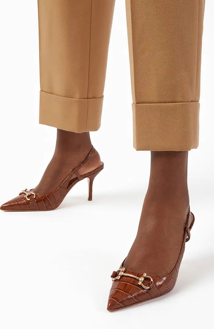 Click Croc Embossed Pointed Toe Pump (Women) | Nordstrom