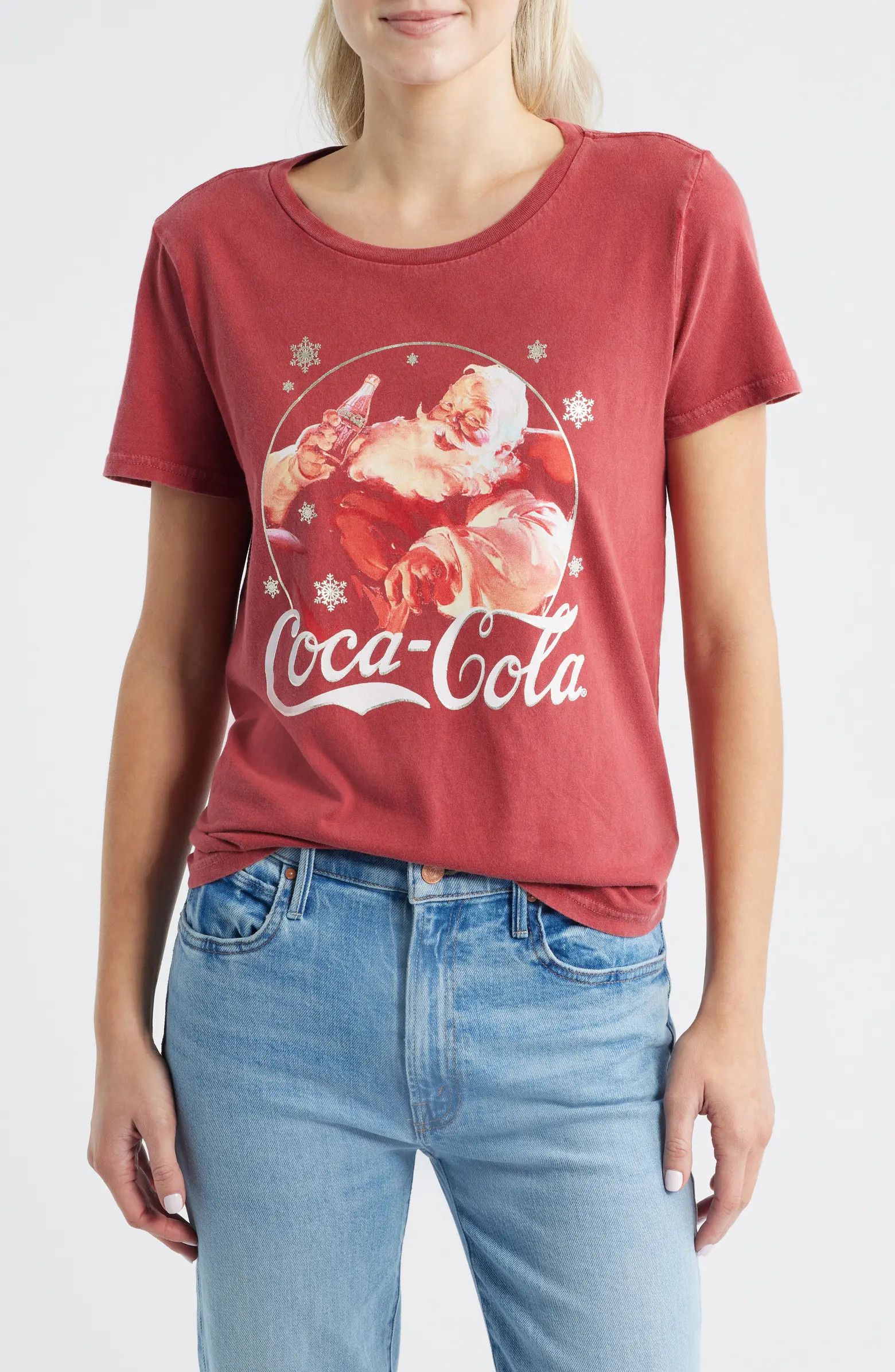 Coca-Cola® Santa Claus Cotton Graphic T-Shirt | Nordstrom
