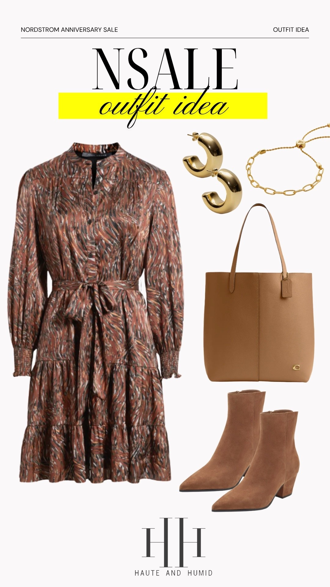 The Nordstrom Anniversary Sale is still going on until August 3rd! This dress is a part of the sale and perfect for a dinner date! Plus the brown booties and coach tore are perfect staples to add to your closet! 

#LTKSeasonal #LTKItBag #LTKStyleTip