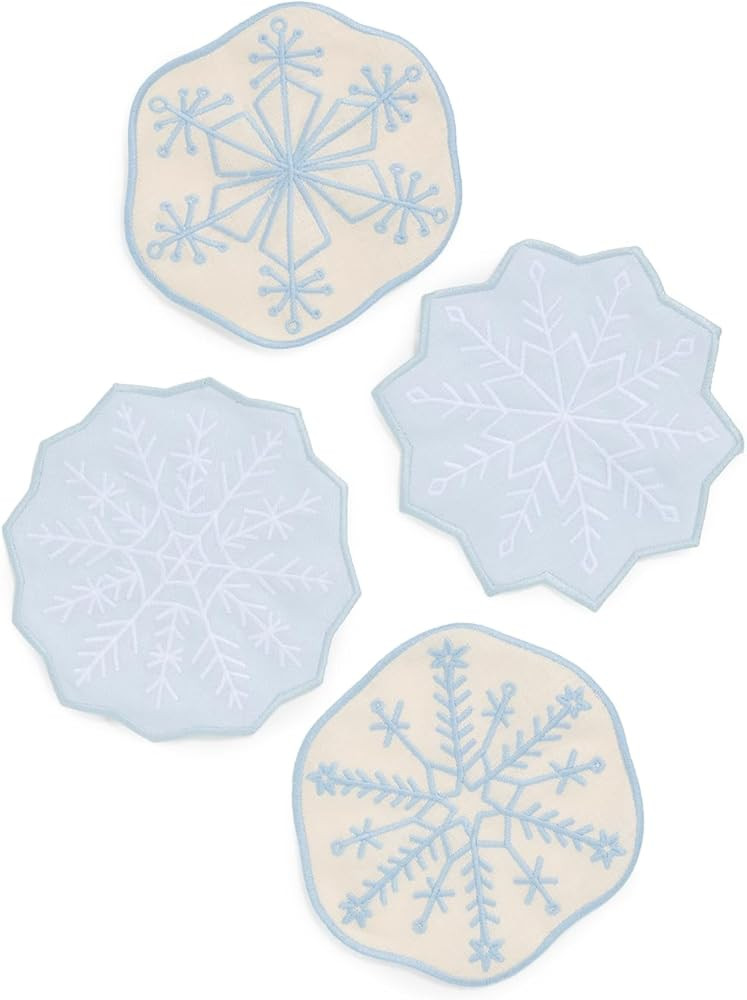 Piecework Puzzles Women's Snowflake Napkins | Amazon (US)