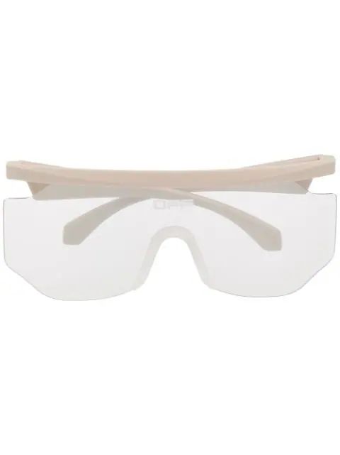 lettering logo mask-frame sunglasses | Farfetch (CA)