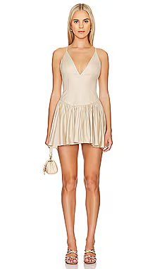 Tularosa Saylor Mini Dress in Cappuccino Brown from Revolve.com | Revolve Clothing (Global)