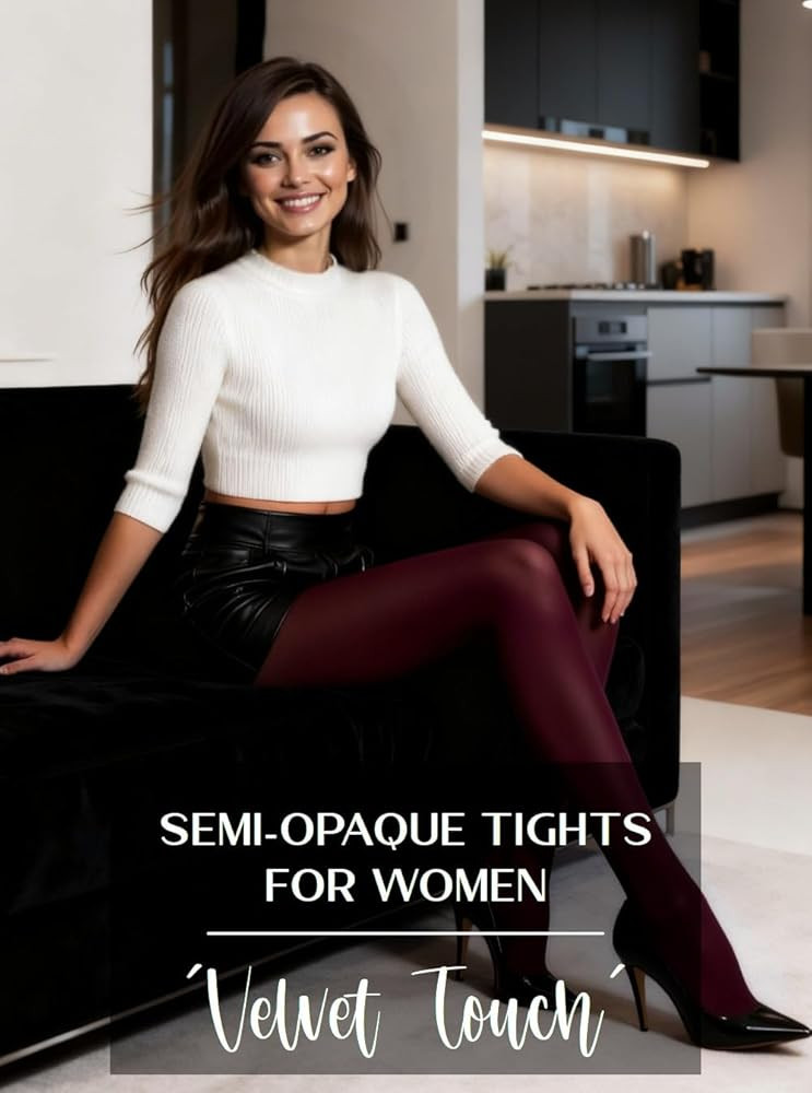 Charm and Attitude Tights for Women | Semi Opaque Pantyhose | Colored Stockings Nylons 40D | Amazon (US)