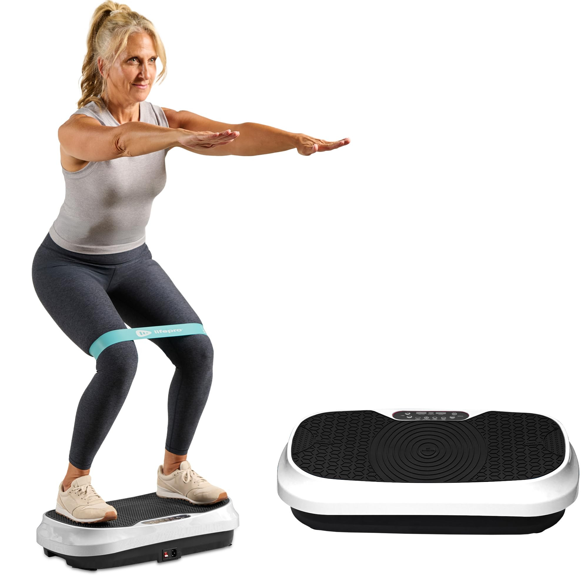 Lifepro Waver Mini Vibration Plate for Lymphatic Drainage – Whole Body Vibrating Platform Exerc... | Amazon (US)
