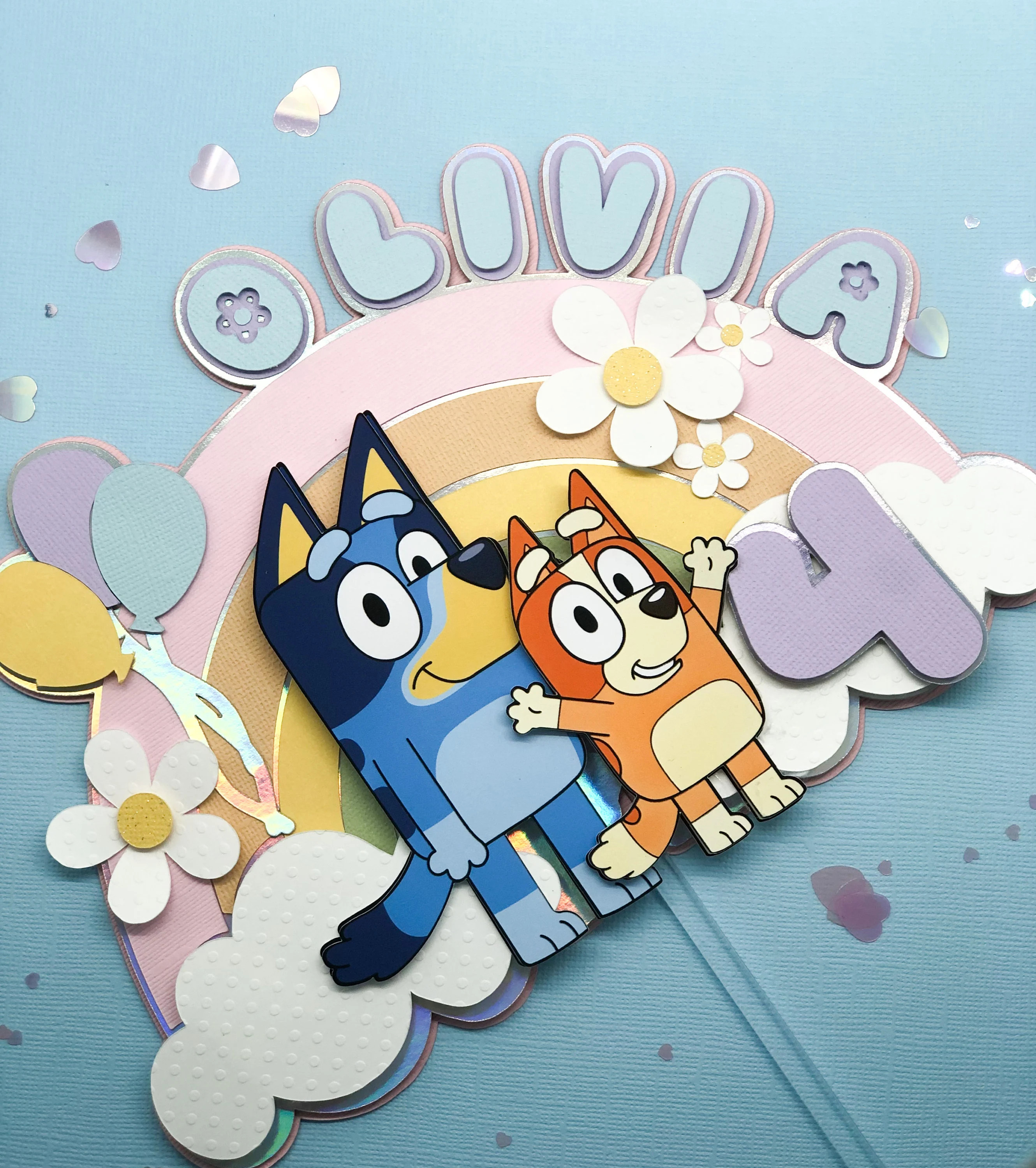 Cake Topper - Blue Dog Cake Topper - Blue Dog Birthday - Bluey Cake Topper - Cartoon Dog Birthday... | Etsy (US)