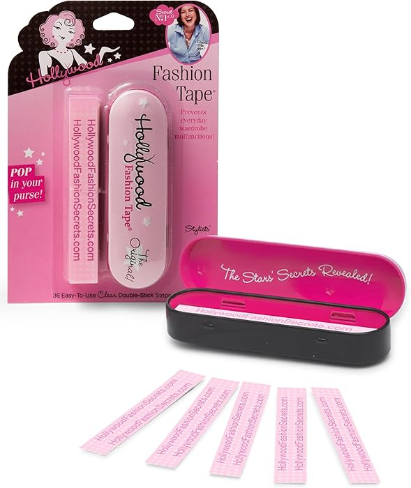 Hollywood Fashion Secrets Fashion Tape – Double Sided Boob & Body Tape, Fabric Adhesive Strips ... | Amazon (US)