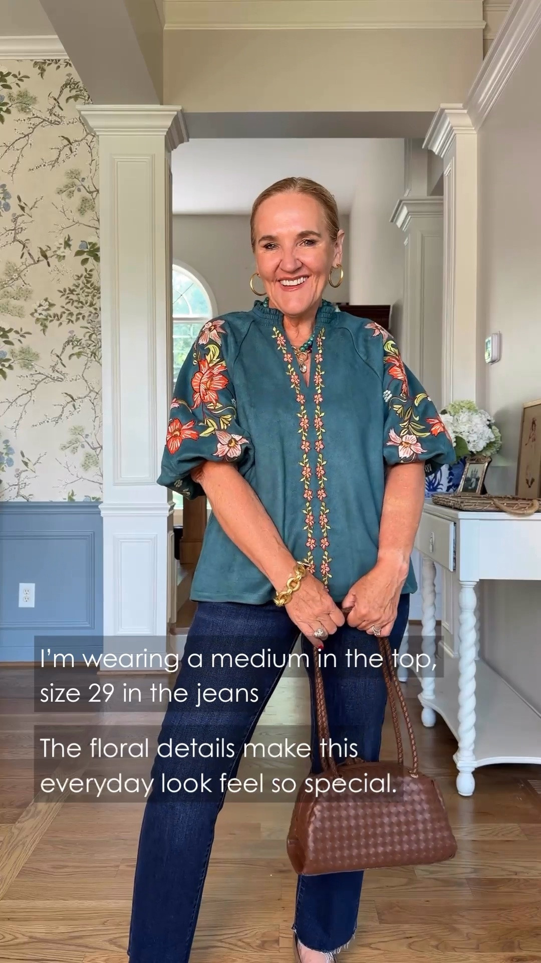 I’m really drawn to the embroidery on this top, especially against the deep denim. I’m wearing a medium in the top and a size 29 in the jeans, and the little details make this simple combination feel anything but basic.

#LTKdayinmylife #LTKgrwm #LTKootd